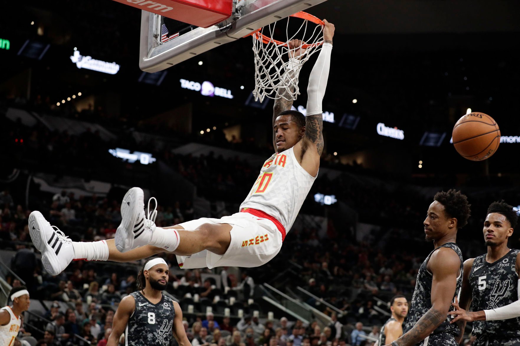 APTOPIX Hawks Spurs Basketball
